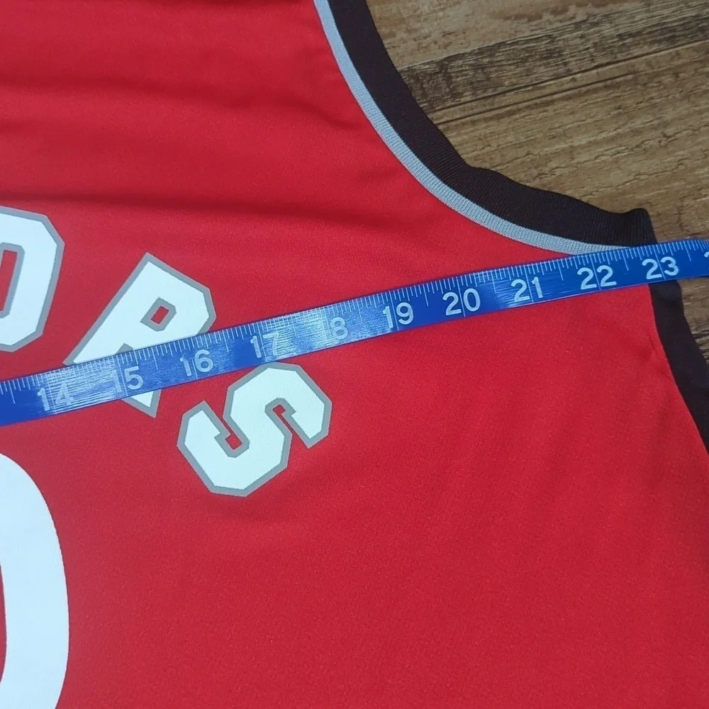 Adidas DeMar DeRozan Red Toronto Raptors #10 Jersey Size Large - Picture 8 of 9